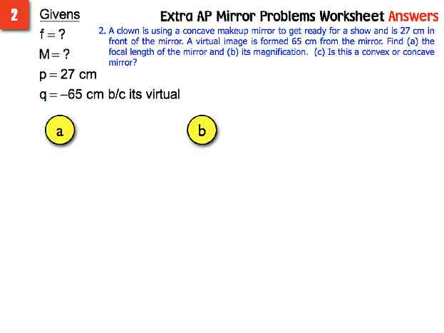 AP Extra Mirror Probs Answers.005-001